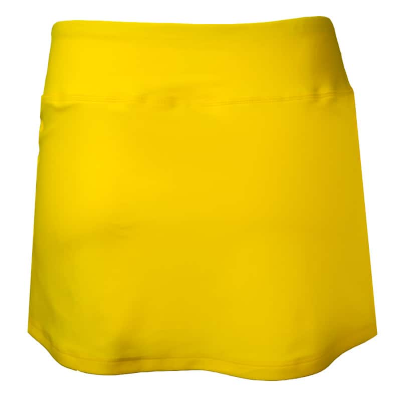 Criss Cross Side Skirt - Bright Yellow - BPassionit