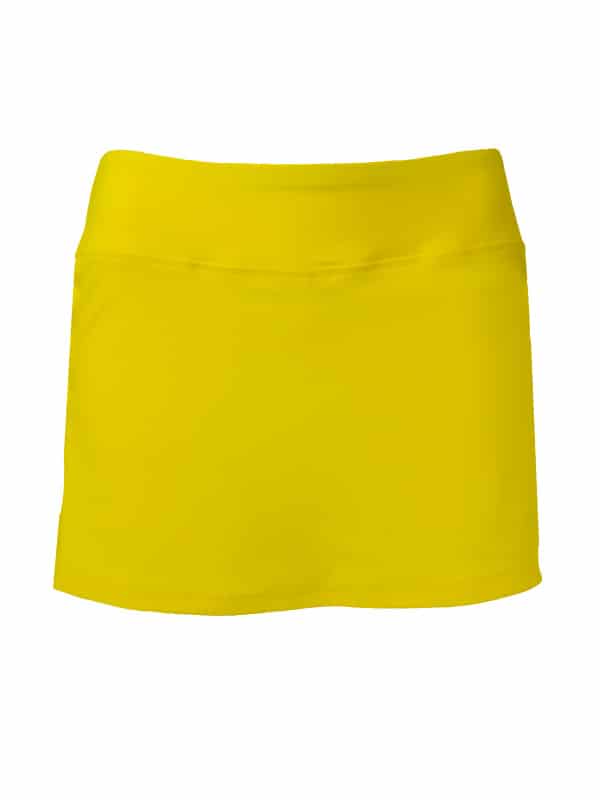 Criss Cross Side Skirt - Bright Yellow - BPassionit