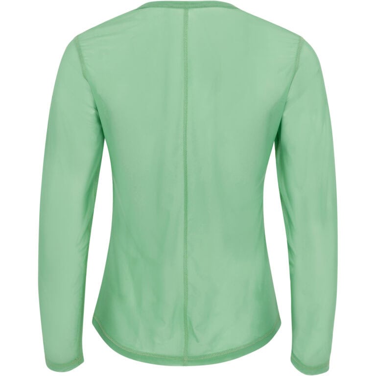 move long sleeve top green mesh